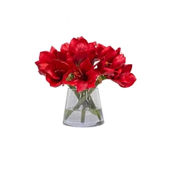 Amaryllis in Vase 14"