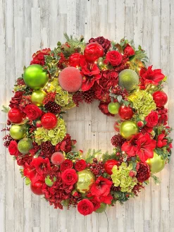 American Holiday Deluxe Wreath 42"