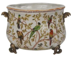 BIRD PRINT PLANTER 8"