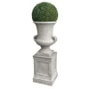 Boxwood Ball in Handle Urn 59"