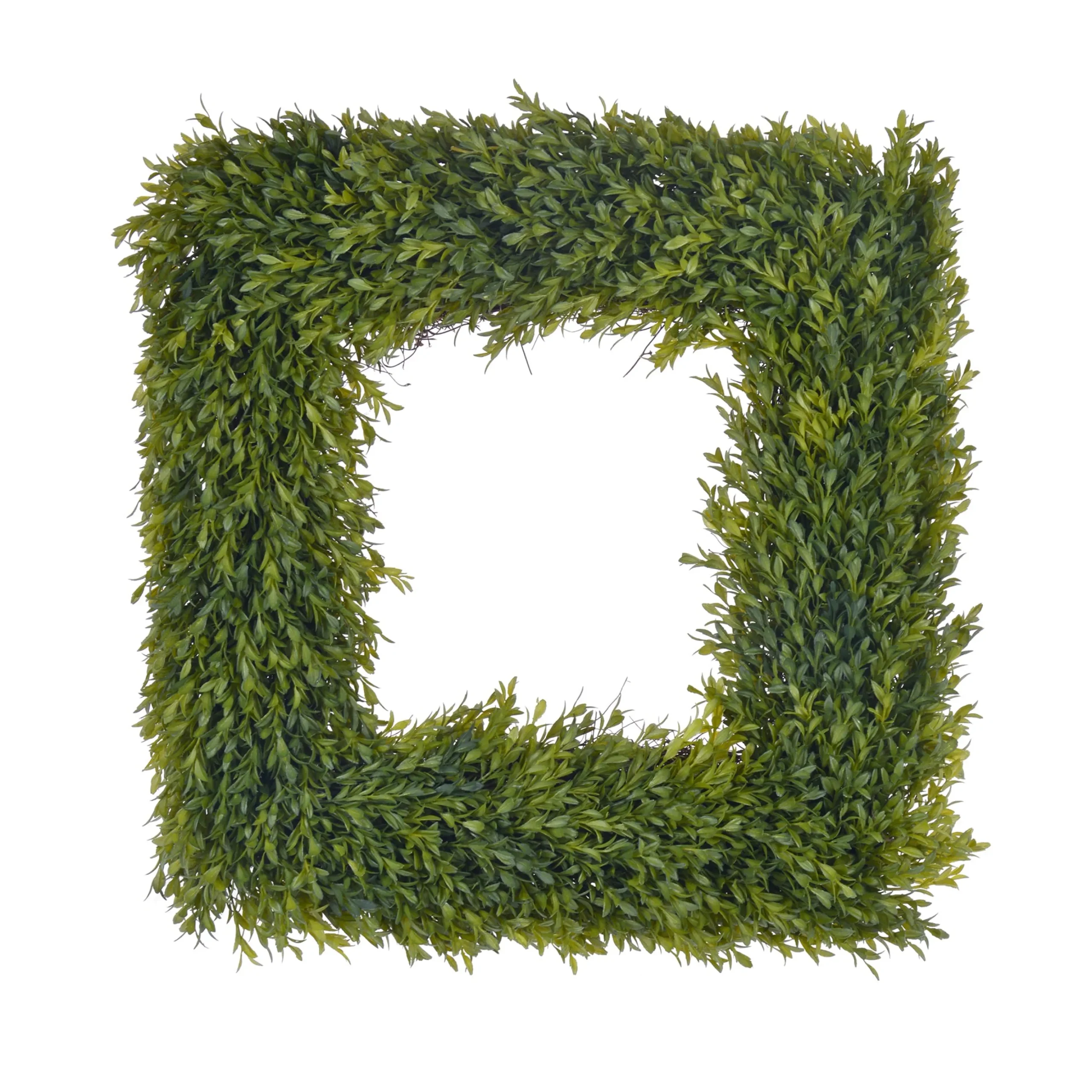 Boxwood Square Wreath 24''