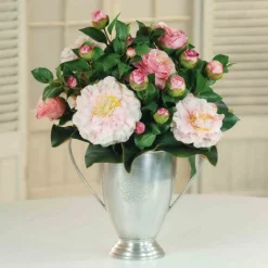 CAMELLIA IN SILVER CUP (DP555-PK)