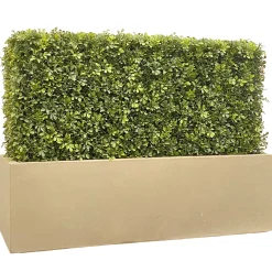Faux Boxwood Hedge in Planter 30"