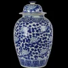 FLORAL MOTIF PORCELAIN JAR 21"
