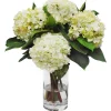 Hydrangea in Glass Vase 20"