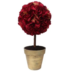 Hydrangeas in Golden Pot 21.5"