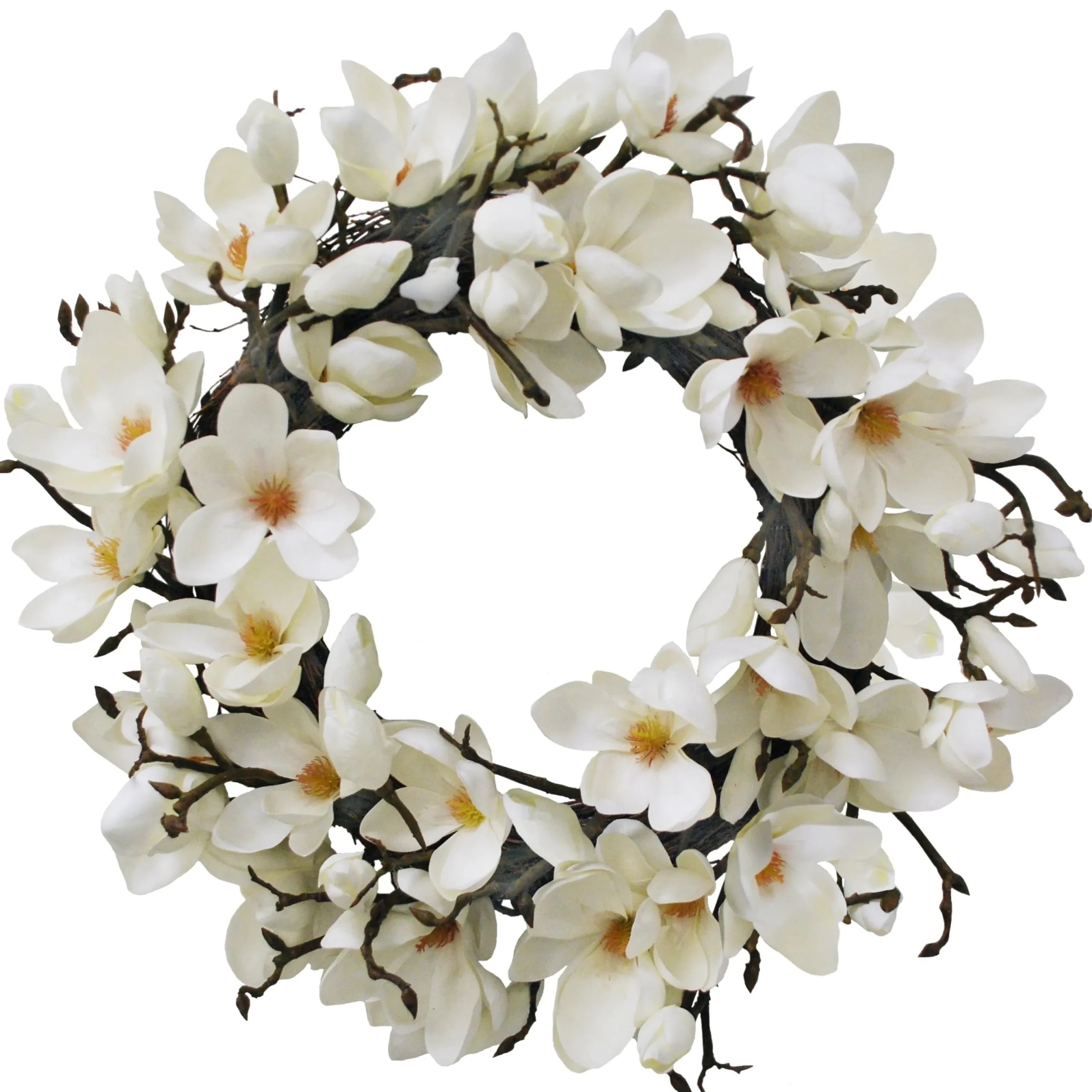JAPANESE MAGNOLIA WREATH 24"
