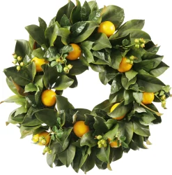 Lemon Citrus Wreath 24"
