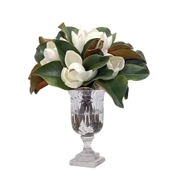 Magnolia in Stripe Vase 14"
