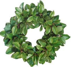 Magnolia Leaf Twig Wreath 30"