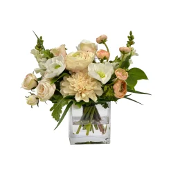Mix Floral in Cube Vase 12"