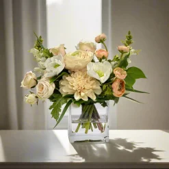 Mix Floral in Cube Vase 12"