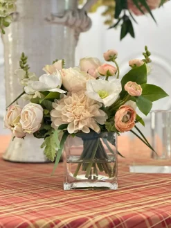 Mix Floral in Cube Vase 12