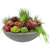 Mix Succulents in Bowl 22"