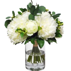 Peony Bouquet in Vase 16"