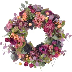 Ranunculus Hydrangea Wreath 25"