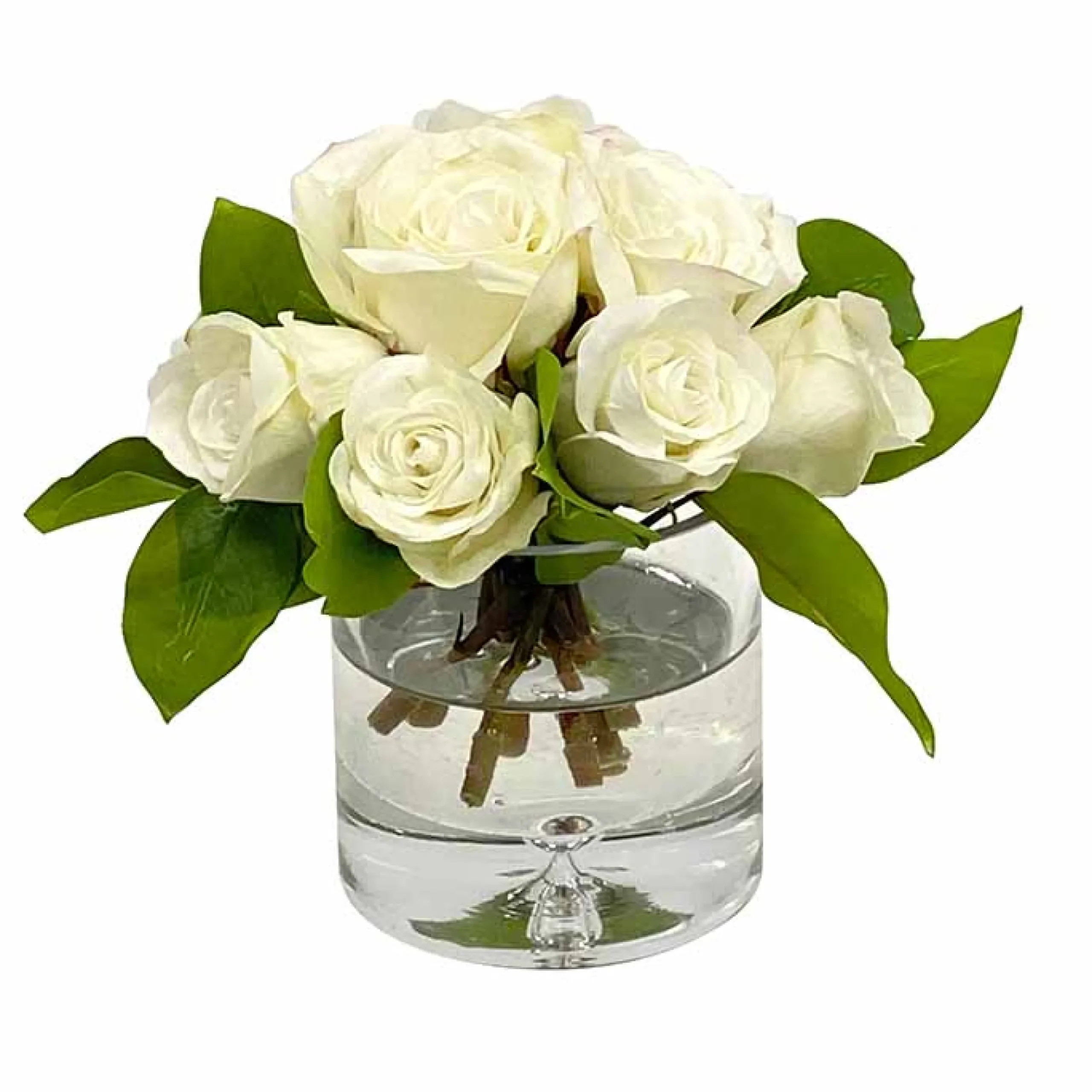 Rose Bouquet in Vase 8"