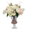 Rose Mix in Glass Vase 19"