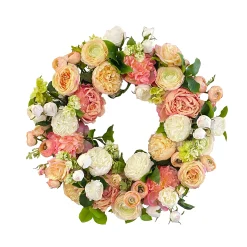 Rose Ranunculus Wreath 24"