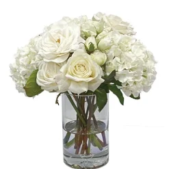 Roses Lisianthus Mix in Vase 15"