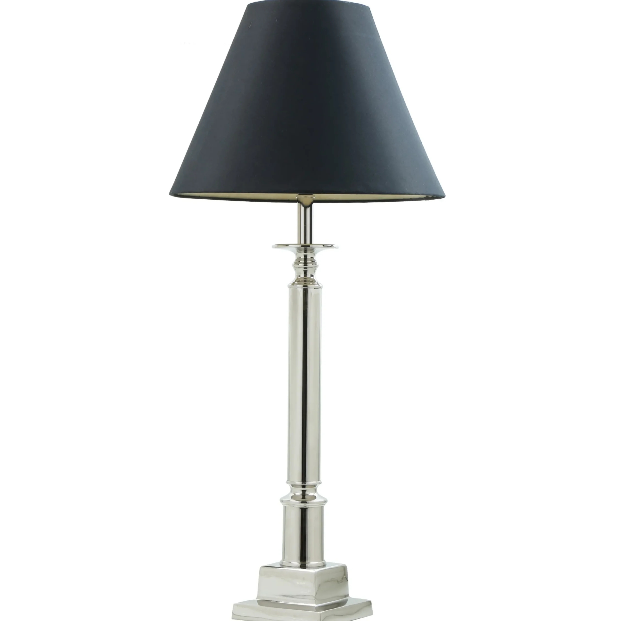 Table Lamp with Black Shade 25"