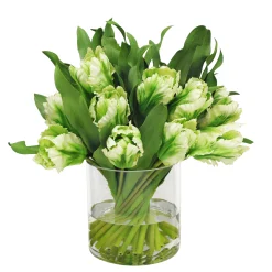 Tulip in Cylinder Vase 15"