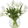 Tulips in Glass 22"