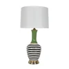 Vase Lamp With Metal Base 31"