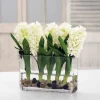 WHITE HYACINTH RECTANGLE (DP765-WH)